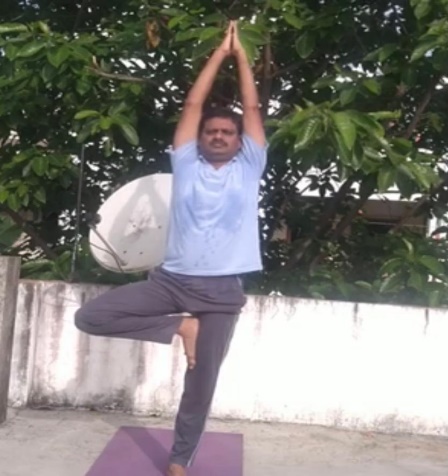 Yoga instructed by Resource Person-1