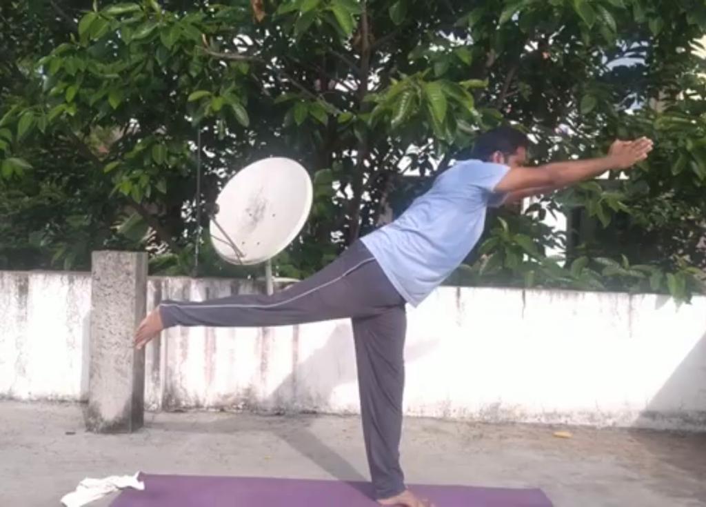 Yoga instructed by Resource Person-2